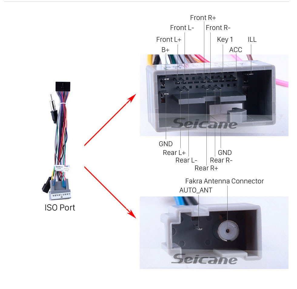 Seicane 2007-2013 Honda Fit (LHD) Android 11.0 Système de navigation GPS de 10,1 pouces avec radio Bluetooth Caméra de recul OBD2 TV numérique Commande au volant Commande de rétroviseur Lien