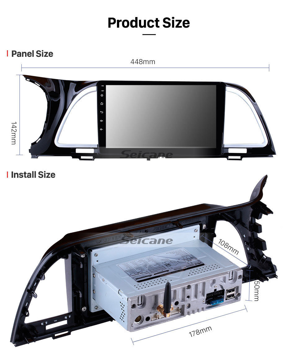 Seicane 9 pouces Android 11.0 2014 2015-2018 Kia k4 Cachet Système de navigation GPS avec Radio HD écran tactile Bluetooth commande au volant TV numérique Mirror Lien Caméra de recul TPMS RDS AUX