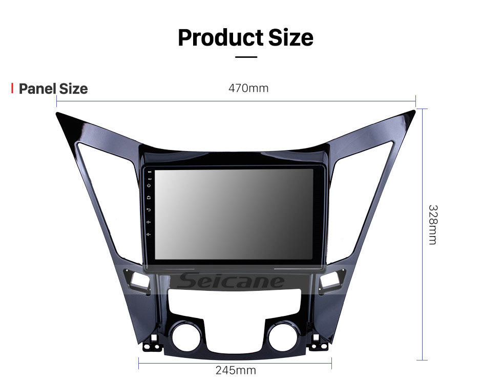 Seicane 9 pulgadas Android 11.0 Radio Sistema de navegación GPS para 2011-2015 Hyundai SONATA con Bluetooth HD 1024 * 600 pantalla táctil Enlace espejo OBD2 DVR Cámara de visión trasera TV 1080P Video 3G WIFI Control del volante USB