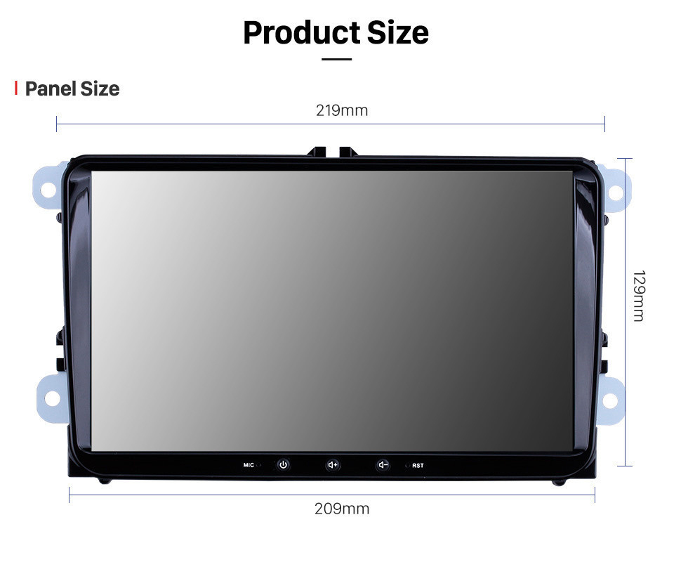 Seicane 9-дюймовый HD сенсорный экран для 2008-2013 VW Volkswagen Passat Tiguan Polo Scirocco Android 9.0 Радио GPS навигационная система с WiFi Mirror Link OBD2 Bluetooth