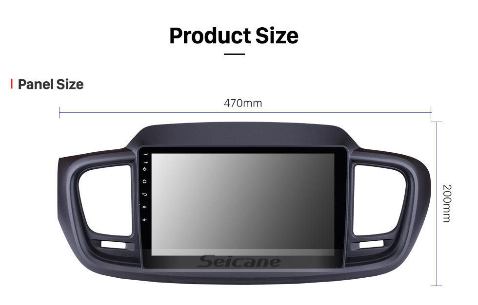 Seicane OEM 9-дюймовый HD-сенсорный экран Android 12.0 Мультимедийный проигрыватель на 2015 2016 2017 2018 годы KIA Sorento Радио GPS-навигация Bluetooth Музыка USB WIFI Зеркальная связь Управление рулевым колесом