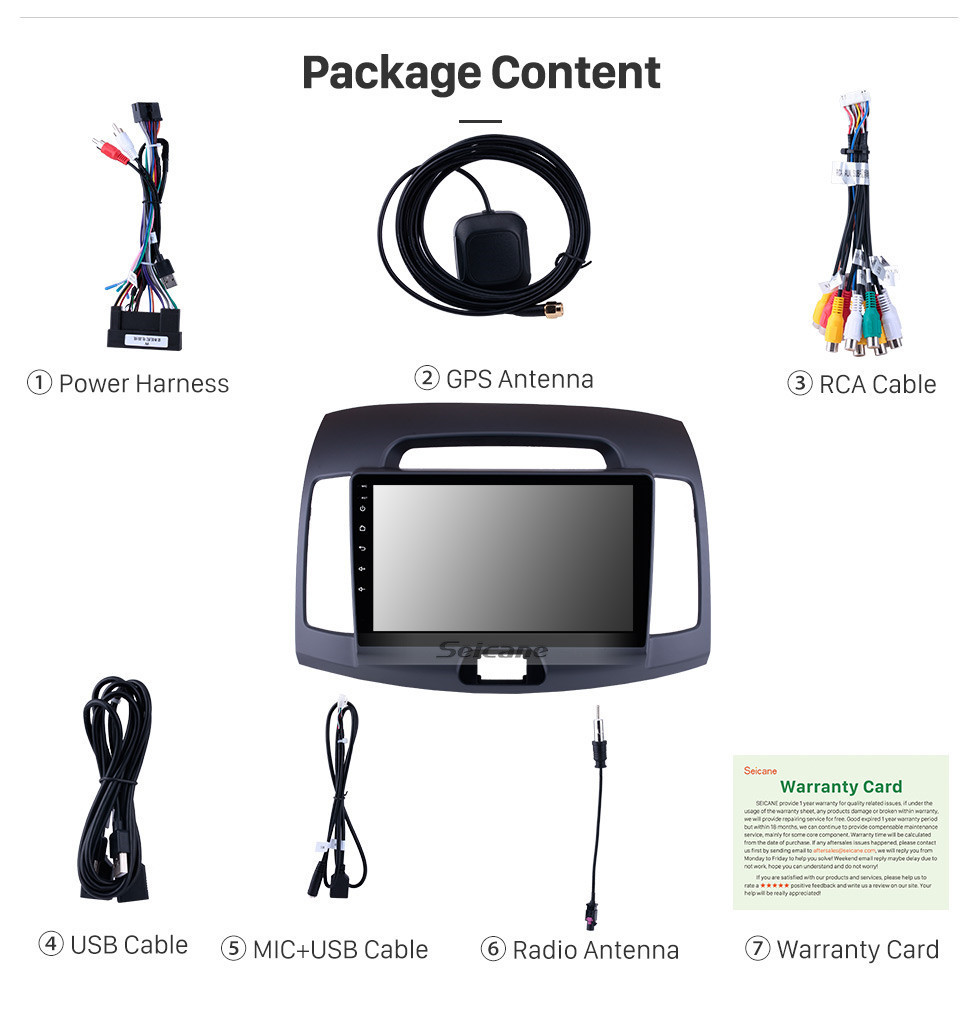 Seicane Android 11.0 2007-2011 HYUNDAI ELANTRA Radio Replacement GPS Navigation System Touch Screen Bluetooth MP3 Mirror Link OBD2 3G WiFi CD DVD Player Steering Wheel Control Seicane Android 11.0 2007-2011 HYUNDAI ELANTRA Radio Replacement GPS Navigation System Touch Screen Bluetooth MP3 Mirror Link OBD2 3G WiFi CD DVD Player Steering Wheel Control