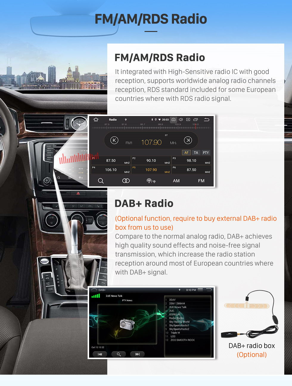 Seicane 2001 2002 2003 2004 2005 Lexus ES300  Android 12.0 HD Touchscreen 9 inch Radio GPS Navigation Bluetooth FM SWC WIFI USB Carplay Backup Camera