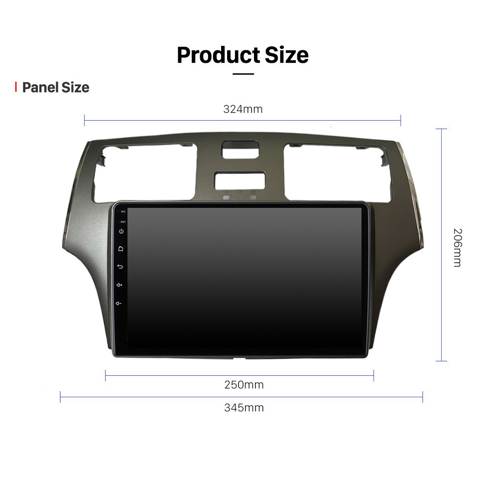 Seicane 2001 2002 2003 2004 2005 Lexus ES300 Android 12.0 HD Pantalla táctil 9 pulgadas Radio Navegación GPS Bluetooth FM SWC WIFI USB Carplay Cámara de respaldo