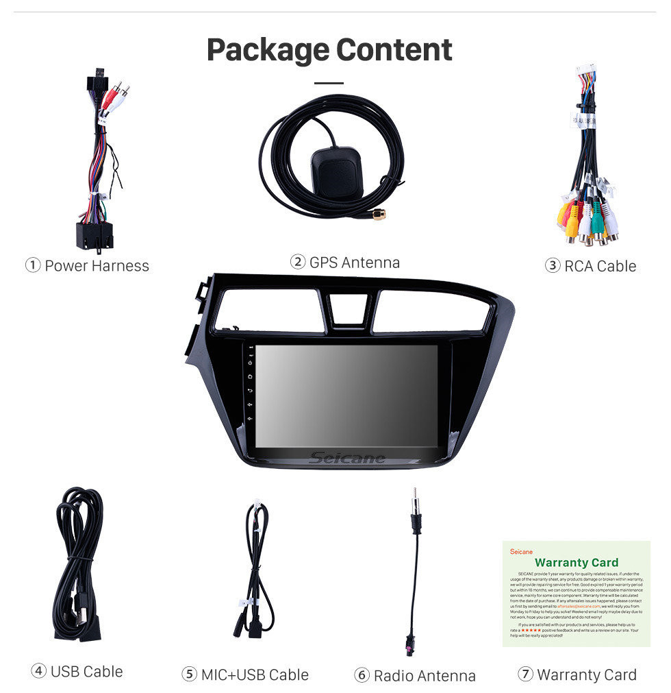 Seicane Reposição Android 11.0 sistema de navegação Rádio para 2014 2015 Hyundai i20 com link Espelho GPS HD 1024 * 600 tela sensível ao toque OBD2 DVR Retrovisor câmera tv 1080P Vídeo 3G WIFI Controle de volante Bluetooth USB SD Seicane Reposição Android 11.0 sistema de navegação Rádio para 2014 2015 Hyundai i20 com link Espelho GPS HD 1024 * 600 tela sensível ao toque OBD2 DVR Retrovisor câmera tv 1080P Vídeo 3G WIFI Controle de volante Bluetooth USB SD