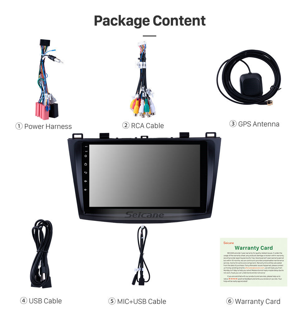 Seicane 9 inch Android 11.0 GPS Radio navigation for 2009-2012 Mazda 3 Axela HD Touchscreen 1080P Steering Wheel Control 3G WIFI OBD2 Mirror link Bluetooth Rearview Camera Seicane 9 inch Android 11.0 GPS Radio navigation for 2009-2012 Mazda 3 Axela HD Touchscreen 1080P Steering Wheel Control 3G WIFI OBD2 Mirror link Bluetooth Rearview Camera