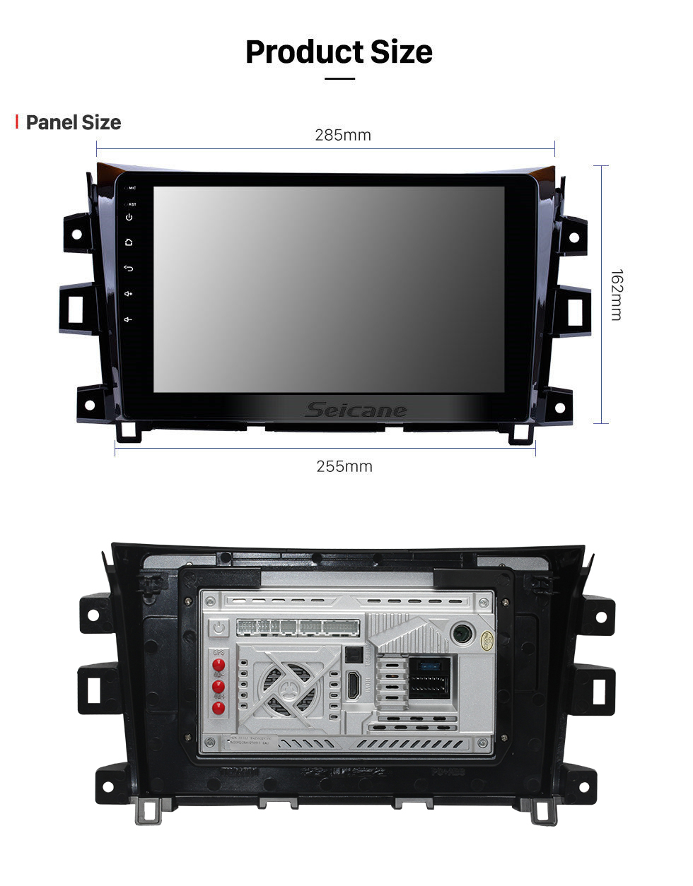 Seicane 10,1 polegadas 2011-2016 Nissan NAVARA Android 11.0 Rádio Navegação GPS link do espelho Tela de toque OBD2 DVR TV WIFI Bluetooth USB Carplay Câmera de visão traseira 1080P SWC