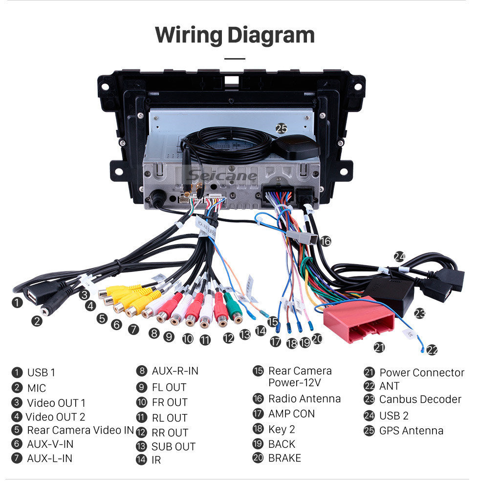 Seicane 2007-2014 Mazda CX-7 9 inch Android 11.0 GPS Navigation System support DVD Player Mirror Link Multi-touch Screen OBD DVR Bluetooth Rearview Camera TV USB 4G WIFI Seicane 2007-2014 Mazda CX-7 9 inch Android 11.0 GPS Navigation System support DVD Player Mirror Link Multi-touch Screen OBD DVR Bluetooth Rearview Camera TV USB 4G WIFI