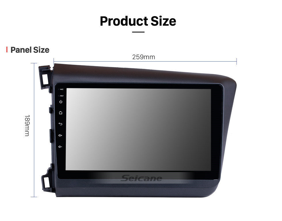 Seicane Android 13.0 10.1 inch 2012 Honda civic (LHD) Radio GPS Navigation Car stereo with Bluetooth Digital TV Mirror Link OBD2 DVR Backup Camera TPMS RDS Steering Wheel Control Seicane Android 13.0 10.1 inch 2012 Honda civic (LHD) Radio GPS Navigation Car stereo with Bluetooth Digital TV Mirror Link OBD2 DVR Backup Camera TPMS RDS Steering Wheel Control
