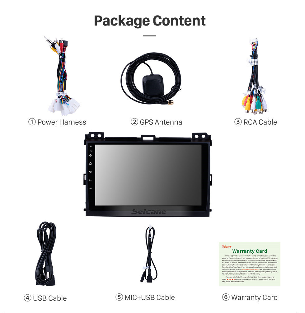 Seicane Android 11.0 2002 2003 2004 2005-2009 Toyota Prado Lexus GX470 Navegação GPS Bluetooth 1080P Vídeo WIFI USB Mirror Link Rádio para carro Suporte DVR Câmera de backup TV digital Seicane Android 11.0 2002 2003 2004 2005-2009 Toyota Prado Lexus GX470 Navegação GPS Bluetooth 1080P Vídeo WIFI USB Mirror Link Rádio para carro Suporte DVR Câmera de backup TV digital