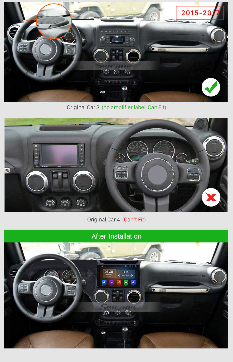 Seicane For 2011 2012 2013 2014 2015 2016 2017 JEEP Wrangler 10.1 inch HD Touch Screen for Android 10.0 GPS Navigation Radio with Mirror Link Bluetooth Music Steering Wheel Control support OBD2 Digital TV Rearview Camera 4G Wifi DAB+ Seicane For 2011 2012 2013 2014 2015 2016 2017 JEEP Wrangler 10.1 inch HD Touch Screen for Android 10.0 GPS Navigation Radio with Mirror Link Bluetooth Music Steering Wheel Control support OBD2 Digital TV Rearview Camera 4G Wifi DAB+