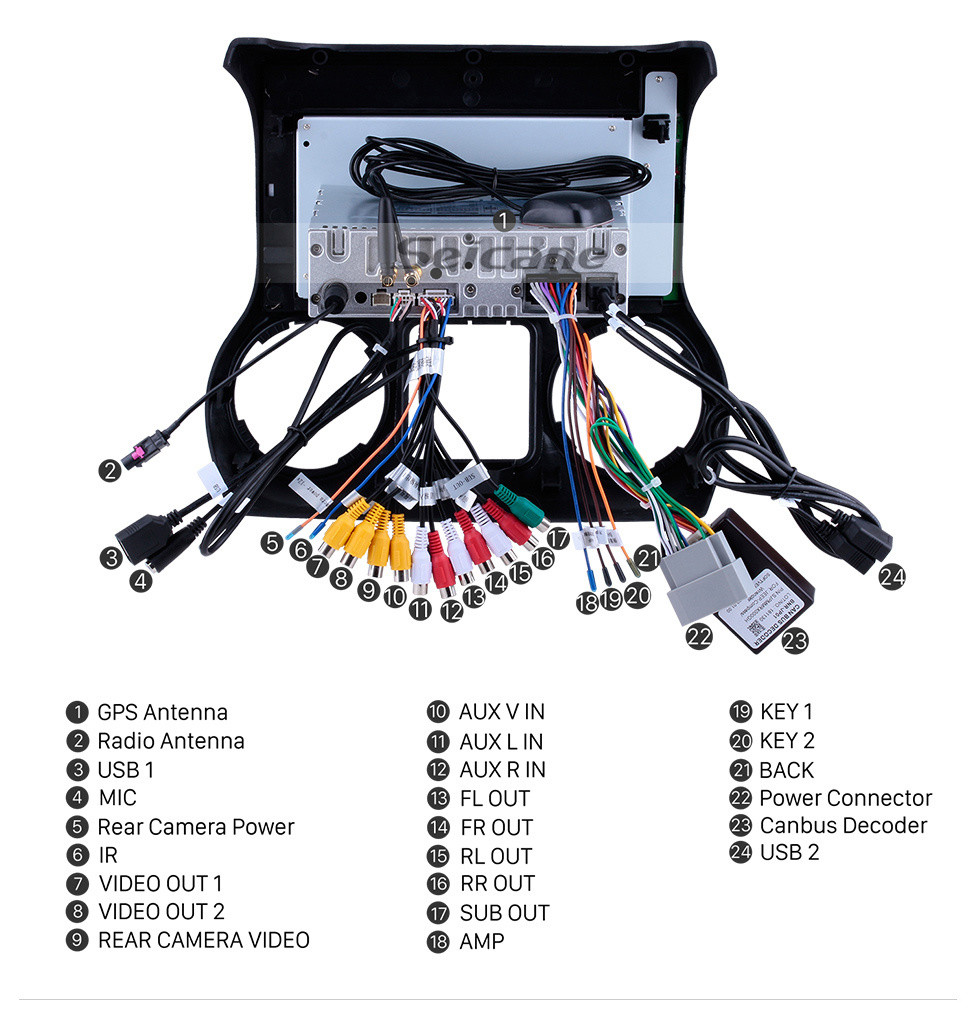 Seicane 10.1 pouces 1024 * 600 Android 10.0 2011 2012 2013 2014 2015 2016 2017 JEEP Wrangler Bluetooth GPS Radio autoradio avec lien miroir Wifi commande au volant Seicane 10.1 pouces 1024 * 600 Android 10.0 2011 2012 2013 2014 2015 2016 2017 JEEP Wrangler Bluetooth GPS Radio autoradio avec lien miroir Wifi commande au volant
