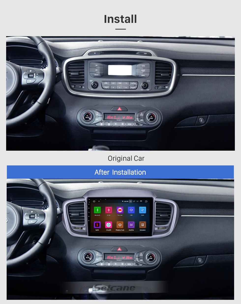 Seicane Android 10.0 For 2015 Kia Sorento RHD Radio 10.1 inch GPS Navigation System Bluetooth HD Touchscreen Carplay support SWC Seicane Android 10.0 For 2015 Kia Sorento RHD Radio 10.1 inch GPS Navigation System Bluetooth HD Touchscreen Carplay support SWC