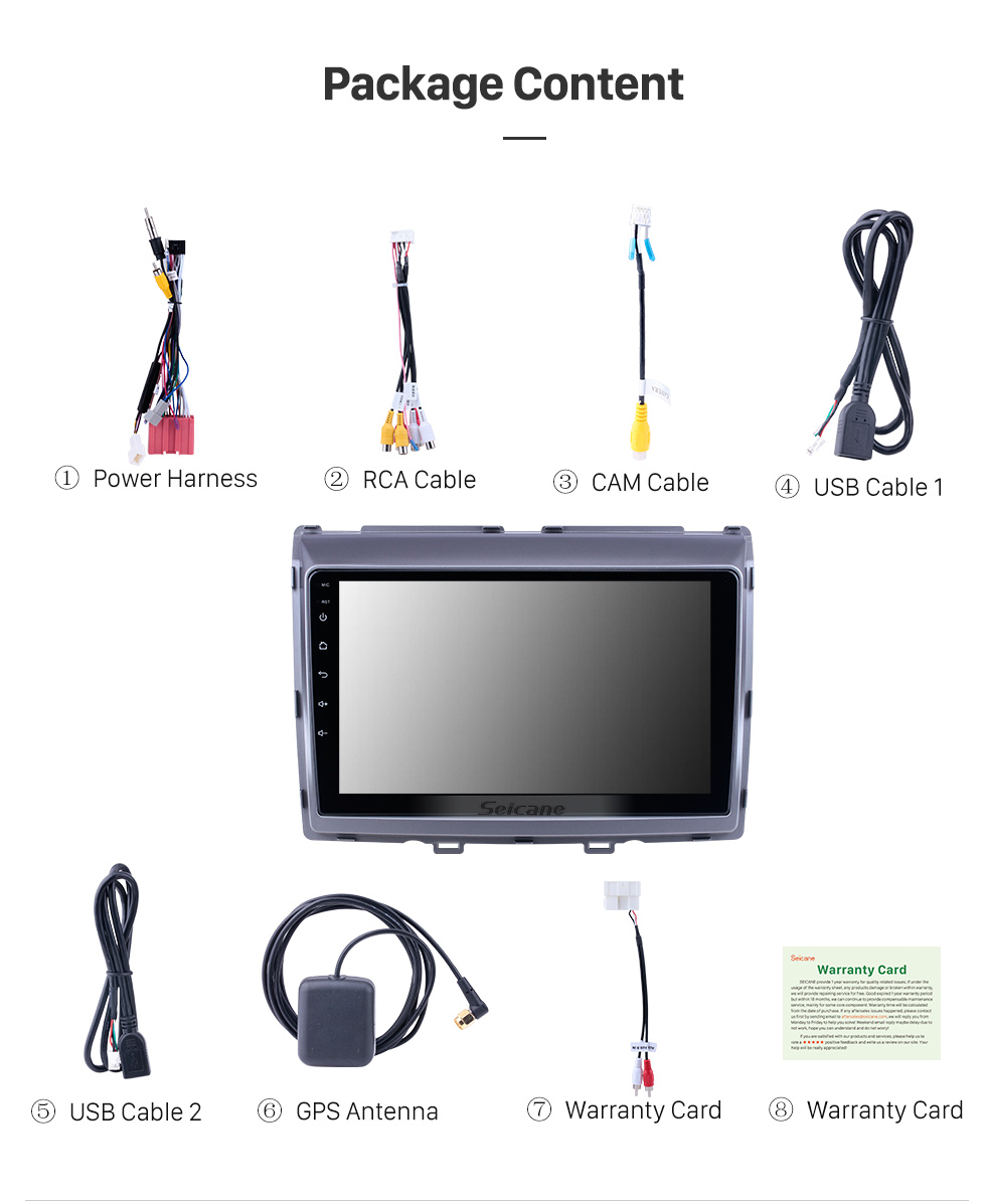 Seicane Para 2011 Mazda 8 Rádio 9 polegadas Android 10.0 HD Touchscreen Sistema de Navegação GPS com WIFI Bluetooth suporte Carplay TPMS