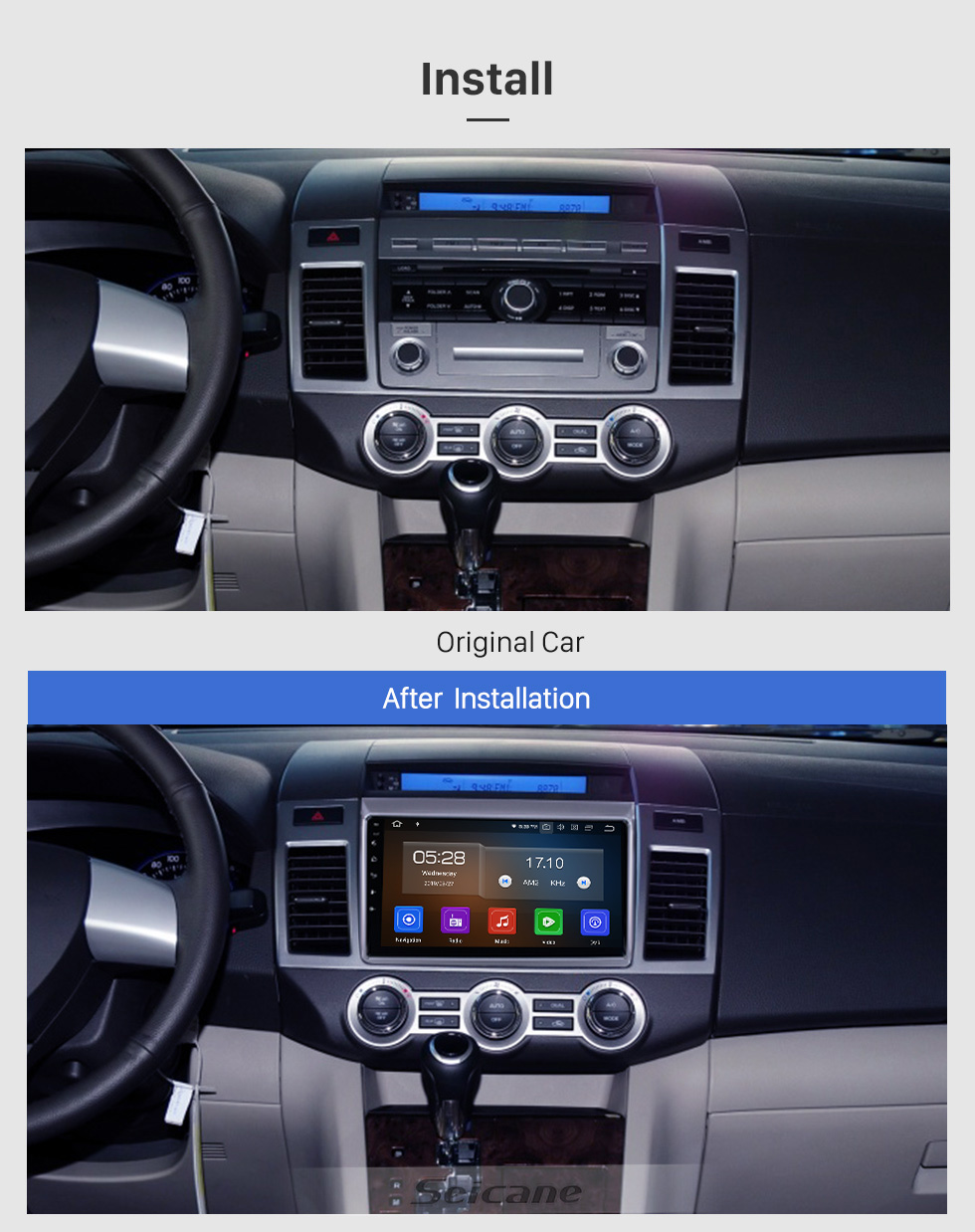Seicane For 2011 Mazda 8 Radio 9 inch HD Touchscreen Android 10.0 with AUX Bluetooth GPS Navigation System Carplay support 1080P Video Seicane For 2011 Mazda 8 Radio 9 inch HD Touchscreen Android 10.0 with AUX Bluetooth GPS Navigation System Carplay support 1080P Video