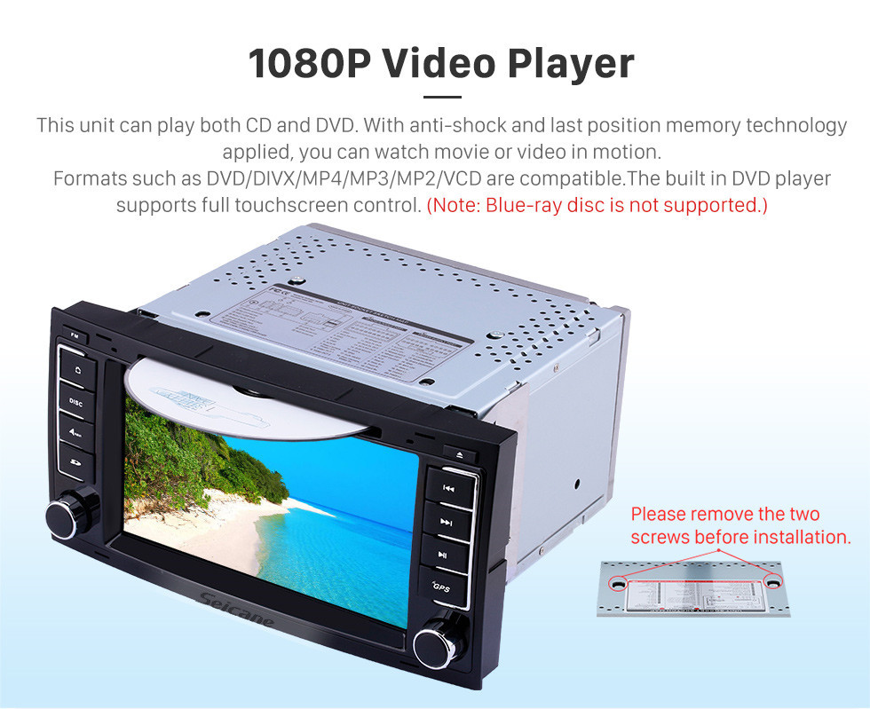 Seicane Android 12.0 Radio CD dans le tableau de bord GPS stéréo de voiture pour 2003-2014 VW Volkswagen T5 Multivan avec lecteur DVD WiFi Bluetooth Mirror Link OBD2 Commande au volant AUX Seicane Android 12.0 Radio CD dans le tableau de bord GPS stéréo de voiture pour 2003-2014 VW Volkswagen T5 Multivan avec lecteur DVD WiFi Bluetooth Mirror Link OBD2 Commande au volant AUX