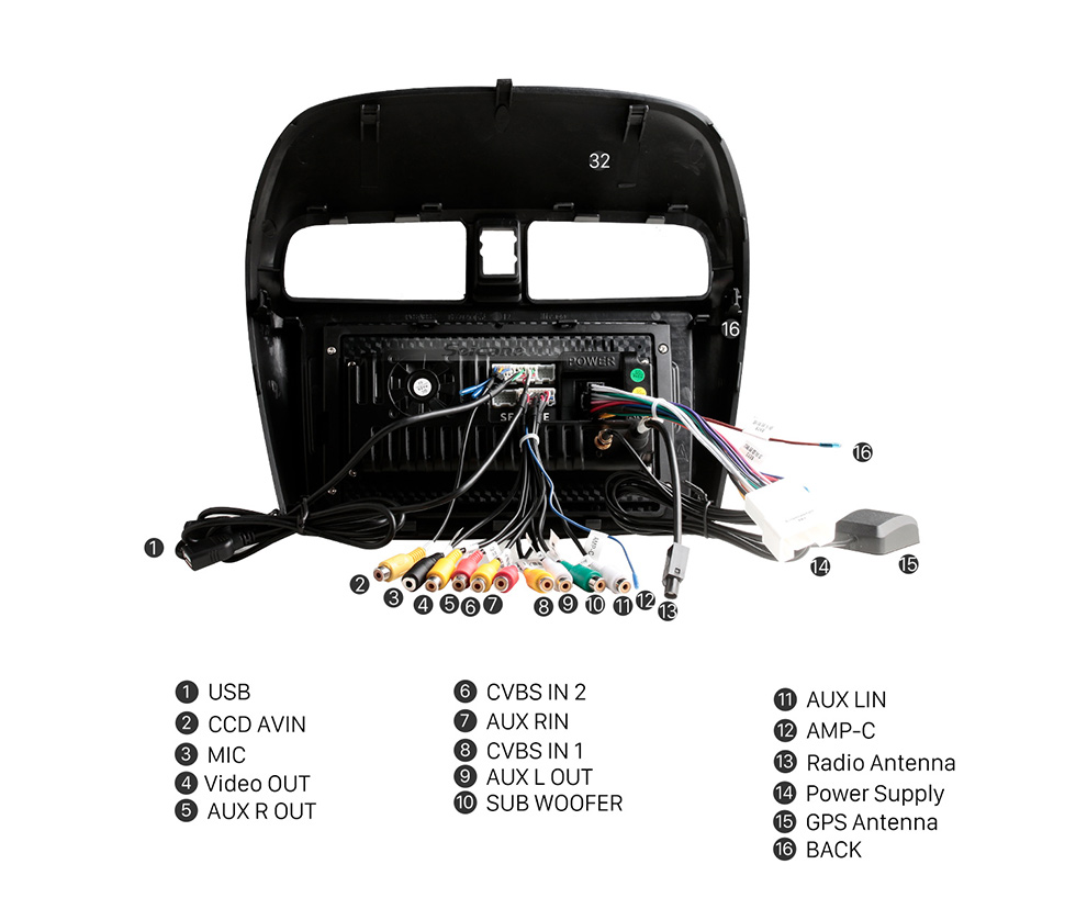 Seicane 2012-2018 Mitsubishi Mirage 9 polegadas Android 12.0 Navegação GPS Tela de toque completa WiFi Rádio FM USB Carplay Bluetooth SWC OBD2 Câmera de backup DVR DAB