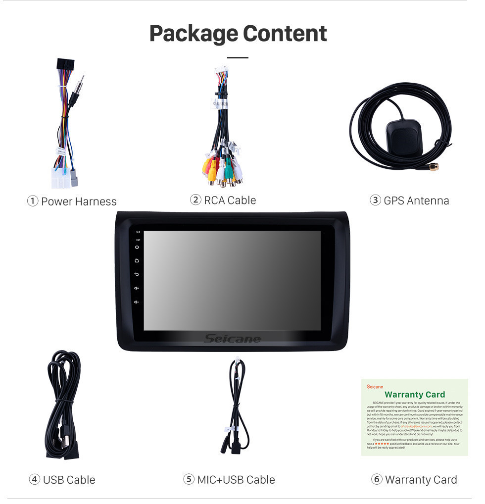 Seicane Android 11.0 Navegación GPS Unidad principal con pantalla táctil de 9 &amp;quot;para NISSAN NV350 Bluetooth Radio Teléfono Wifi Vínculo espejo USB Compatibilidad con música FM Reproductor de DVD Carplay Reproductor de TV digital 4G DVR SCW