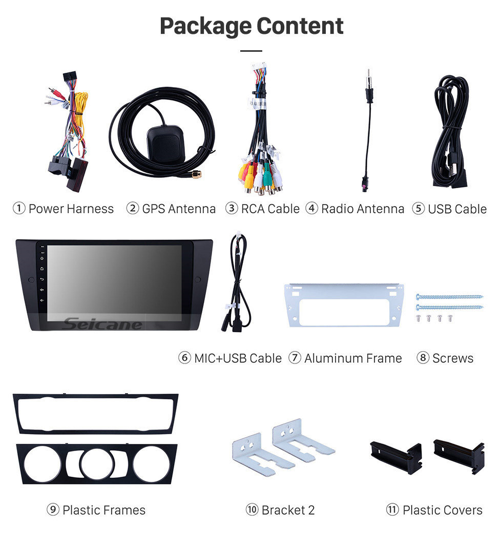 Seicane All in one Android 11.0 9 inch HD Touchscreen Radio for 2005-2012 BMW 3 Series E90 E91 E92 E93 316i 318i 320i 320si 323i 325i 328i 330i 335i 335is M3 316d 318d 320d 325d 330d 335d with GPS Navigation system WIFI tv bluetooth usb Seicane All in one Android 11.0 9 inch HD Touchscreen Radio for 2005-2012 BMW 3 Series E90 E91 E92 E93 316i 318i 320i 320si 323i 325i 328i 330i 335i 335is M3 316d 318d 320d 325d 330d 335d with GPS Navigation system WIFI tv bluetooth usb