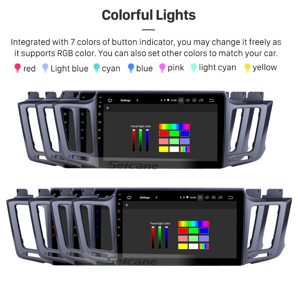 Seicane Radio Android 12.0 de 10.1 pulgadas para 2013-2016 Toyota RAV4 LHD con navegación GPS HD Pantalla táctil Bluetooth Carplay compatible con cámara retrovisora DAB +