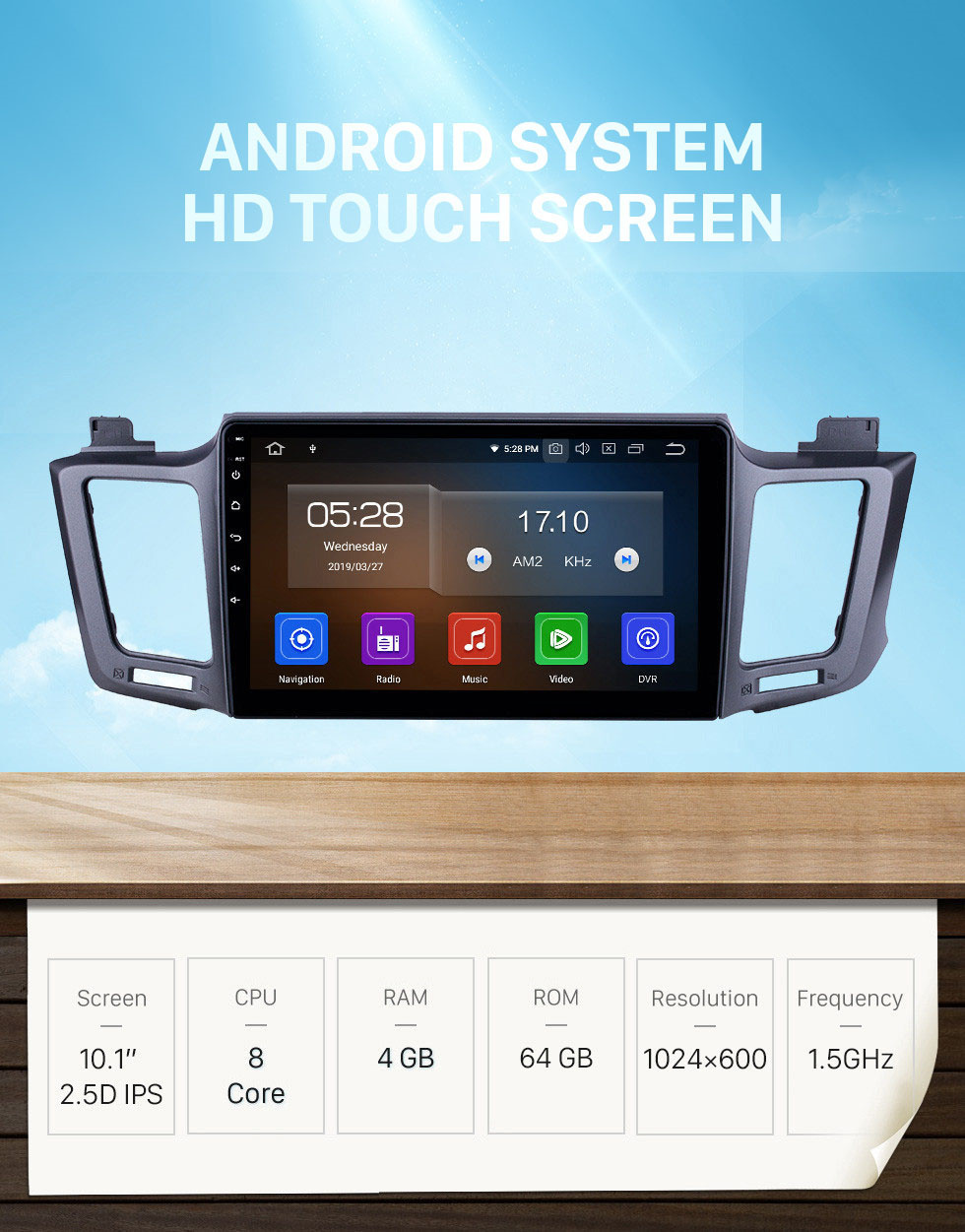 Seicane Radio Android 12.0 de 10.1 pulgadas para 2013-2016 Toyota RAV4 LHD con navegación GPS HD Pantalla táctil Bluetooth Carplay compatible con cámara retrovisora DAB +