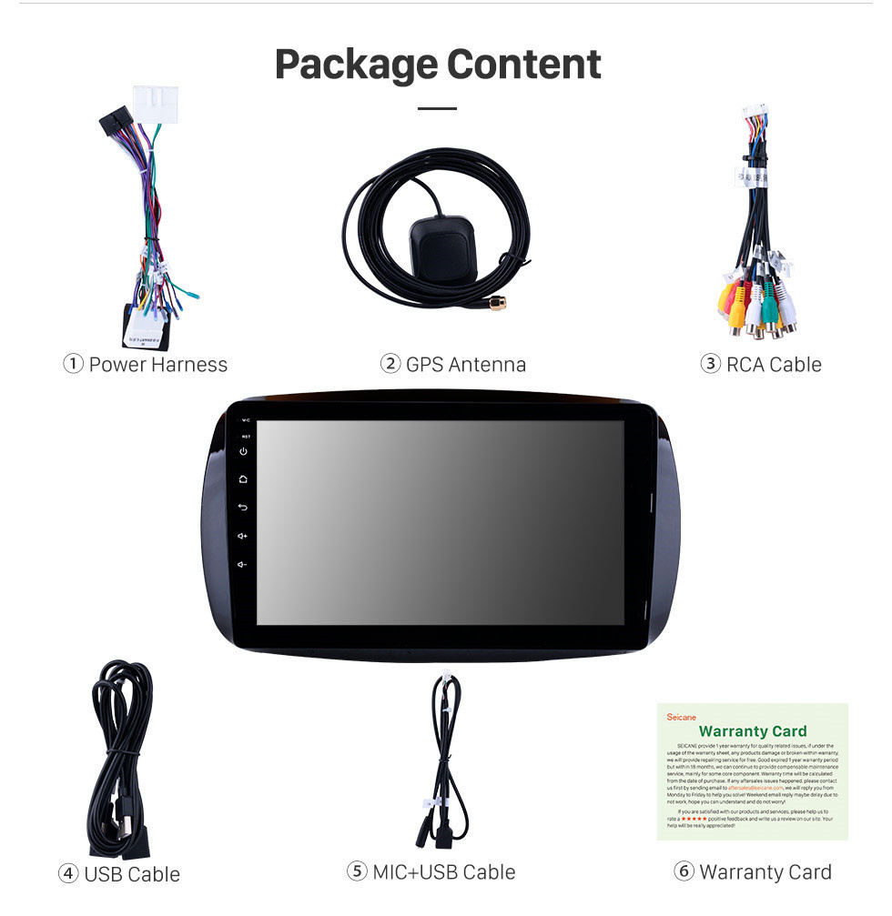 Seicane 9 Polegada Android 11.0 HD 1024 * 600 Rádio Touchscreen Para 2015 2016 Mercedes Benz SMART Carro Sistema de Navegação GPS Estéreo Bluetooth Suporte Link do Espelho OBD2 AUX 3G WiFi DVR 1080 P Vídeo Controle de volante Seicane 9 Polegada Android 11.0 HD 1024 * 600 Rádio Touchscreen Para 2015 2016 Mercedes Benz SMART Carro Sistema de Navegação GPS Estéreo Bluetooth Suporte Link do Espelho OBD2 AUX 3G WiFi DVR 1080 P Vídeo Controle de volante