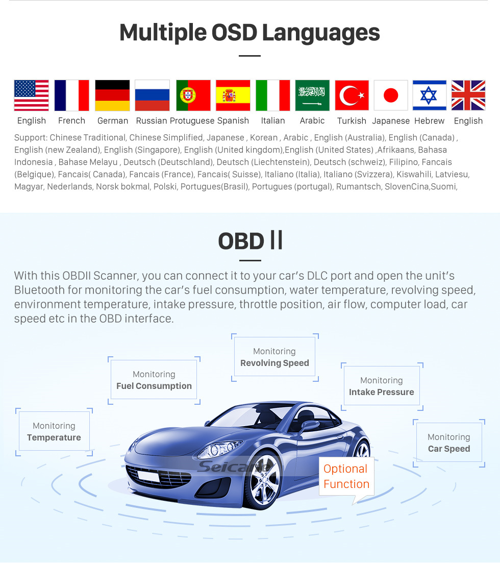 Seicane Para 2011 VW Volkswagen Sagitar Radio 10.1 pulgadas Android 9.0 HD Pantalla táctil Bluetooth con sistema de navegación GPS Soporte Carplay 1080P