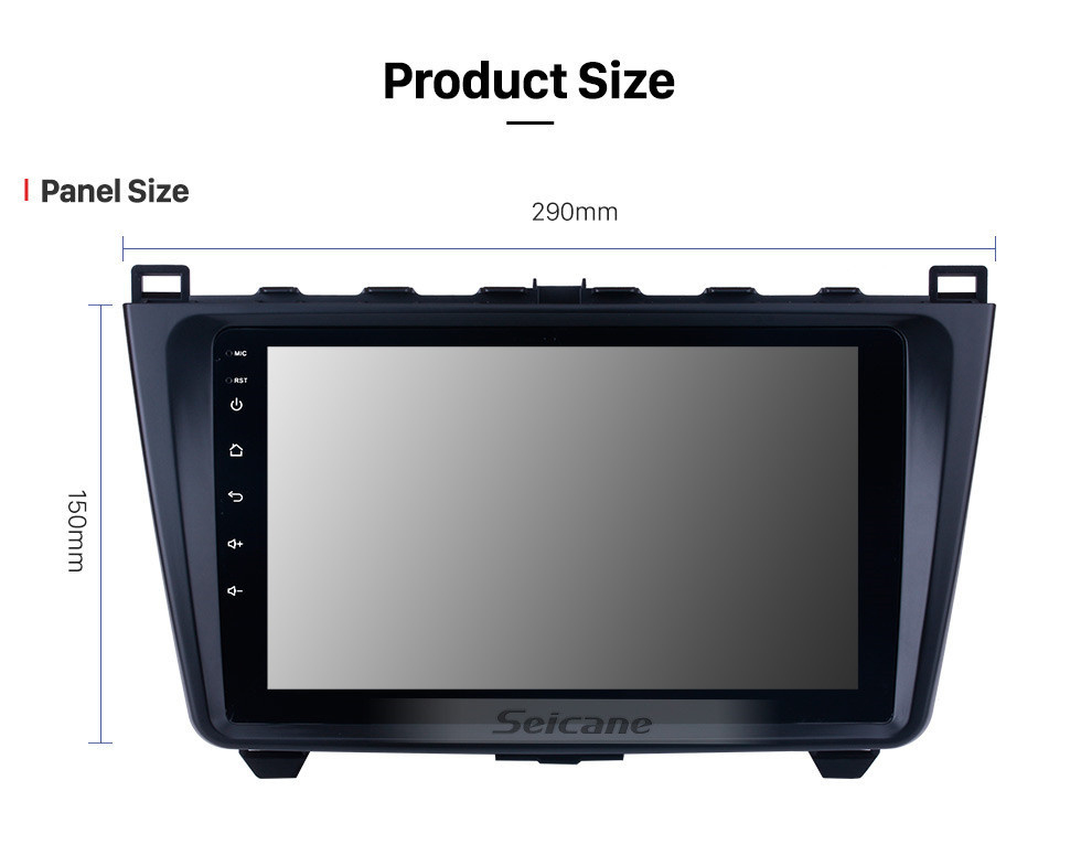 Seicane 10.1 pulgadas para 2008-2015 Mazda 6 Rui wing Android 11.0 Radio Sistema de navegación GPS con pantalla táctil completa 1024 * 600 Enlace de espejo Bluetooth TPMS OBD2 DVR Cámara de vista trasera TV carplay