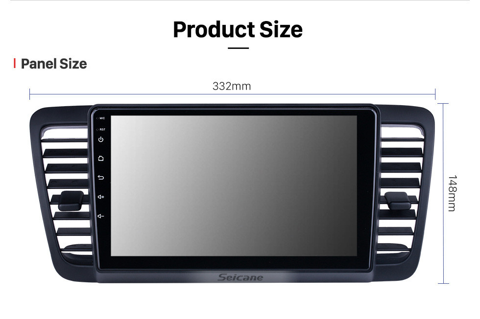 Seicane HD Touchscreen 9 inch for 2004 2005 2006-2009 Subaru Legacy / Liberty Radio Android 13.0 GPS Navigation System Bluetooth Carplay support DSP TPMS
