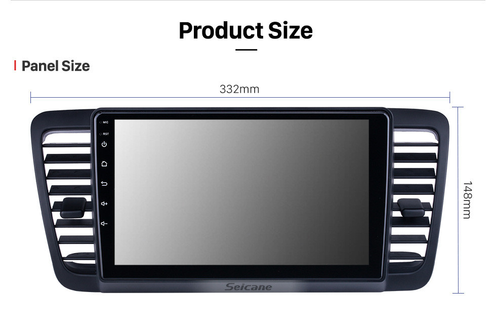 Seicane Pantalla táctil HD de 9 pulgadas para 2004 2005 2006-2009 Subaru Legacy / Liberty Radio Android 13.0 Sistema de navegación GPS Bluetooth Carplay compatible con DSP TPMS