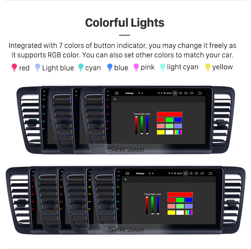 Seicane Pantalla táctil HD de 9 pulgadas para 2004 2005 2006-2009 Subaru Legacy / Liberty Radio Android 13.0 Sistema de navegación GPS Bluetooth Carplay compatible con DSP TPMS