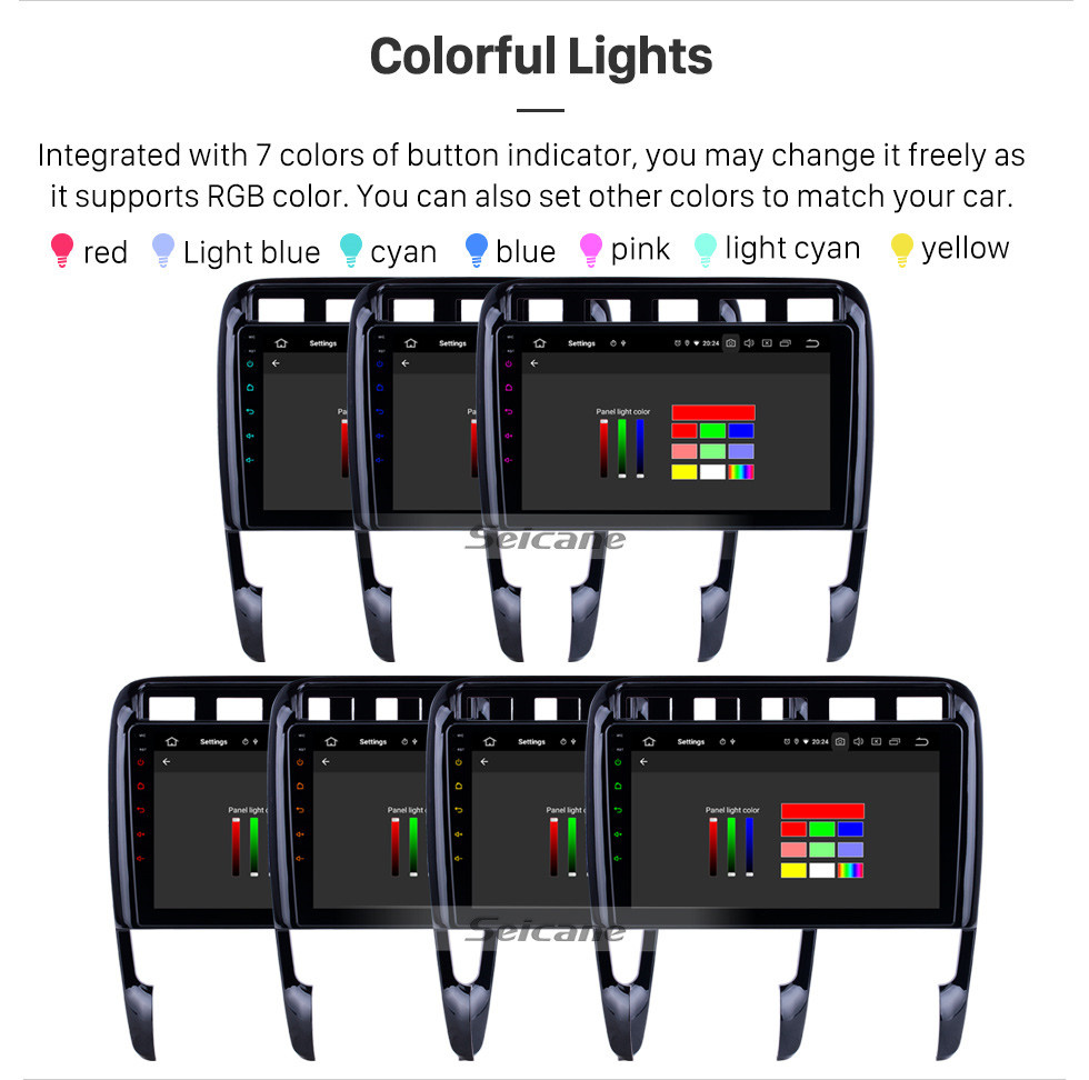 Seicane 9 pulgadas para Porsche Cayenne 2003-2011 Radio Android 12,0 sistema de navegación GPS con pantalla táctil HD Bluetooth Carplay compatible con cámara de respaldo