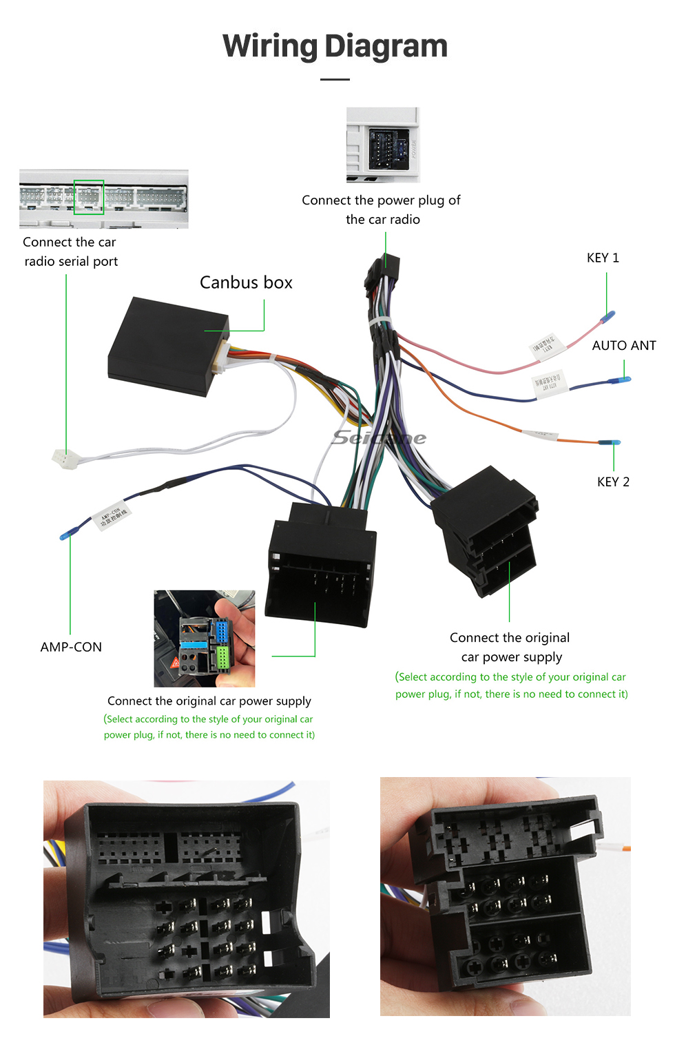 Seicane 9 pouces pour Porsche Cayenne 2003-2011 Radio Android 13.0 Système de navigation GPS avec écran tactile HD Prise en charge Bluetooth Carplay Caméra de recul