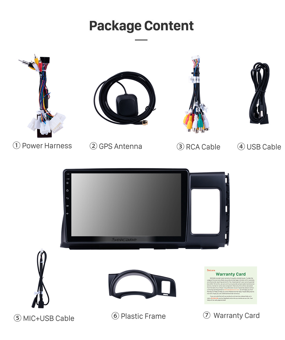 Seicane 10.1 inch Android 10.0 For 2006 Toyota Wish Radio GPS Navigation System with HD Touchscreen Bluetooth Carplay support OBD2 Seicane 10.1 inch Android 10.0 For 2006 Toyota Wish Radio GPS Navigation System with HD Touchscreen Bluetooth Carplay support OBD2