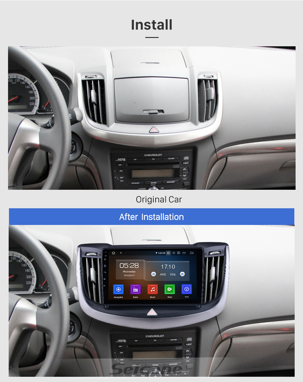 Seicane For 2013-2016 2017 Chevy Chevrolet Epica Radio Android 10.0 HD Touchscreen 9 inch with Bluetooth GPS Navigation System Carplay support 1080P Seicane For 2013-2016 2017 Chevy Chevrolet Epica Radio Android 10.0 HD Touchscreen 9 inch with Bluetooth GPS Navigation System Carplay support 1080P