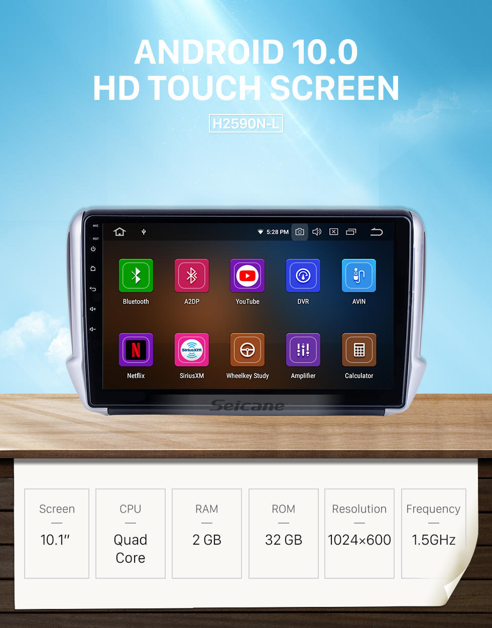 Seicane Android 10.0 For 2014 Peugeot 2008 Radio 10.1 inch GPS Navigation System with Bluetooth HD Touchscreen Carplay support TPMS Seicane Android 10.0 For 2014 Peugeot 2008 Radio 10.1 inch GPS Navigation System with Bluetooth HD Touchscreen Carplay support TPMS