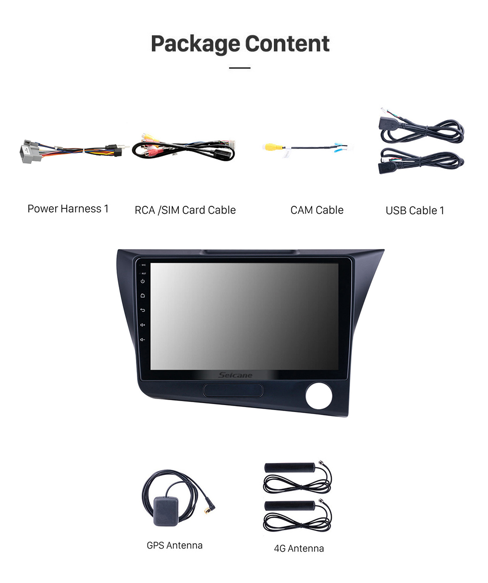 Seicane Android 12.0 para 2010 Honda CRZ RHD Radio 9 polegadas Sistema de navegação GPS com Bluetooth HD Touchscreen Carplay suporte SWC Seicane Android 12.0 para 2010 Honda CRZ RHD Radio 9 polegadas Sistema de navegação GPS com Bluetooth HD Touchscreen Carplay suporte SWC