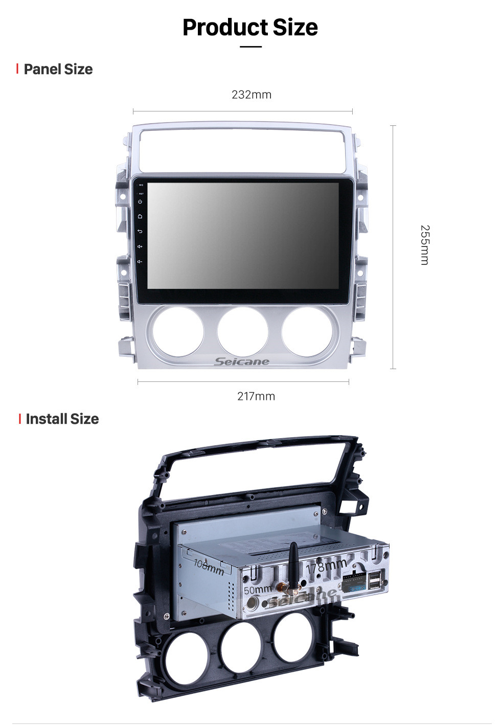 Seicane 9 pouces Android 11.0 pour 2018 Suzuki Liana Radio système de navigation GPS avec écran tactile HD Bluetooth Carplay support caméra de recul