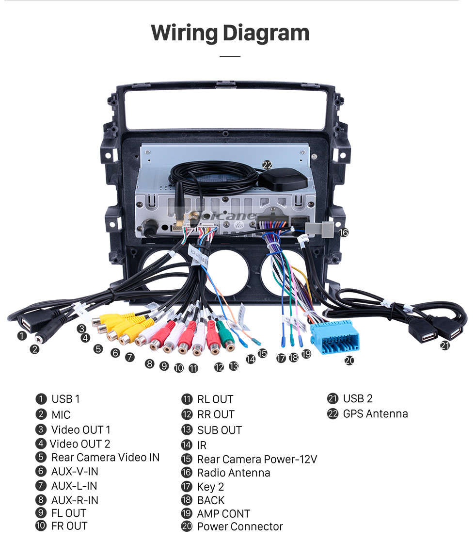 Seicane Android 11.0 de 9 pulgadas para el sistema de navegación GPS Suzuki Liana Radio 2018 con pantalla táctil HD Bluetooth Carplay compatible con cámara de respaldo