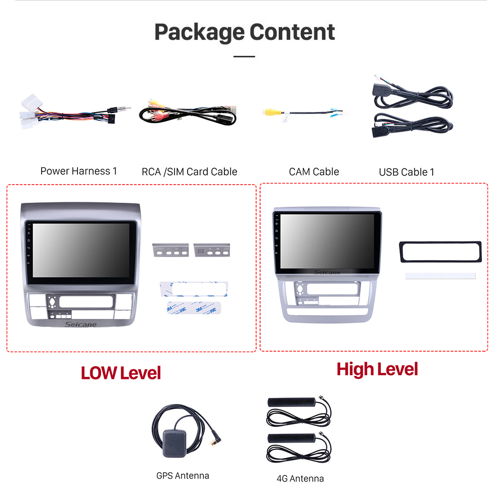 Seicane Android 11.0 para 2003 2004-2007 Toyota Alphard Radio Sistema de navegación GPS de 9 pulgadas con Bluetooth HD Pantalla táctil Carplay compatible con OBD2 DSP