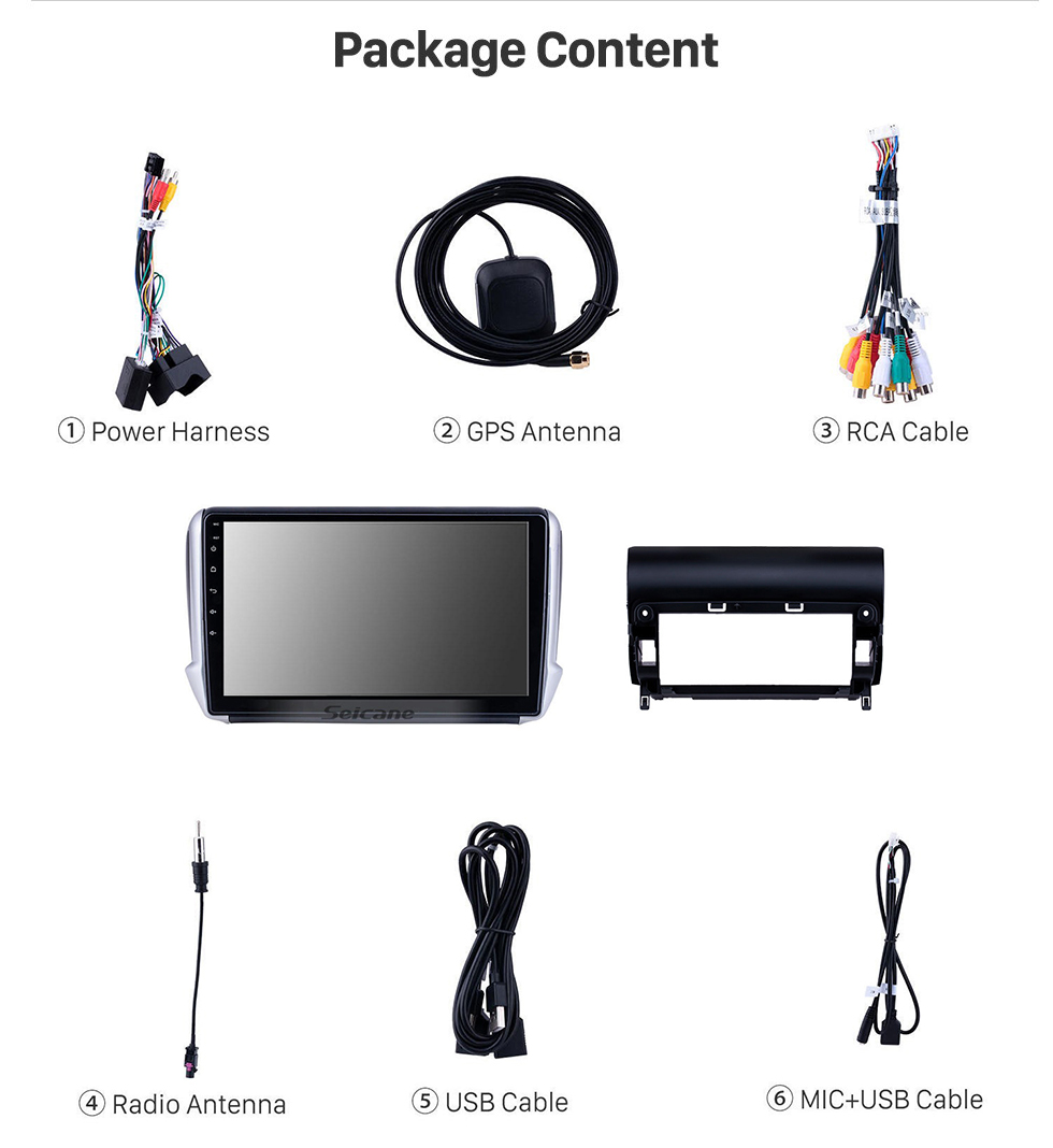 Seicane For 2014 Peugeot 2008 Radio Android 11.0 HD Touchscreen 10.1 inch with AUX Bluetooth GPS Navigation System Carplay support 1080P Video Seicane For 2014 Peugeot 2008 Radio Android 11.0 HD Touchscreen 10.1 inch with AUX Bluetooth GPS Navigation System Carplay support 1080P Video