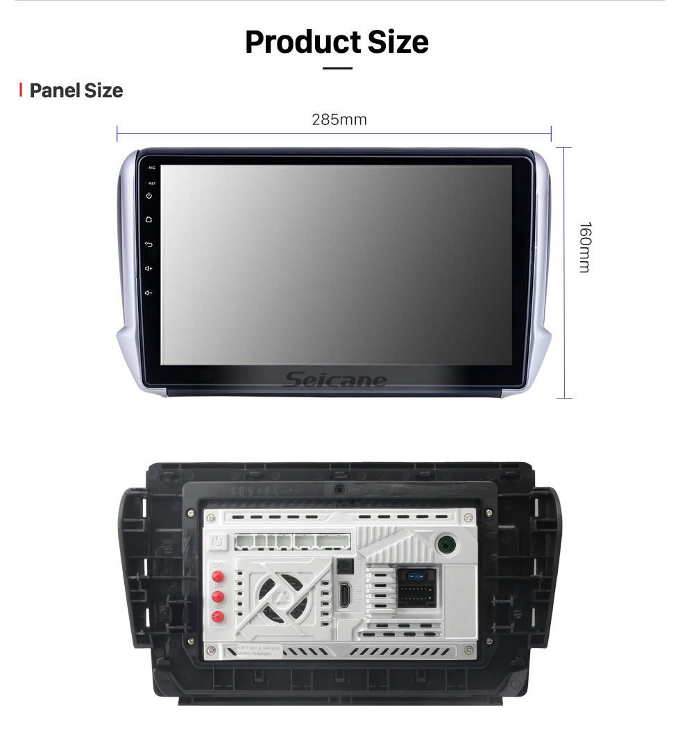 Seicane Para 2014 Peugeot 2008 Radio Android 11.0 HD Pantalla táctil de 10.1 pulgadas con sistema de navegación GPS AUX Bluetooth Carplay soporte 1080P Video