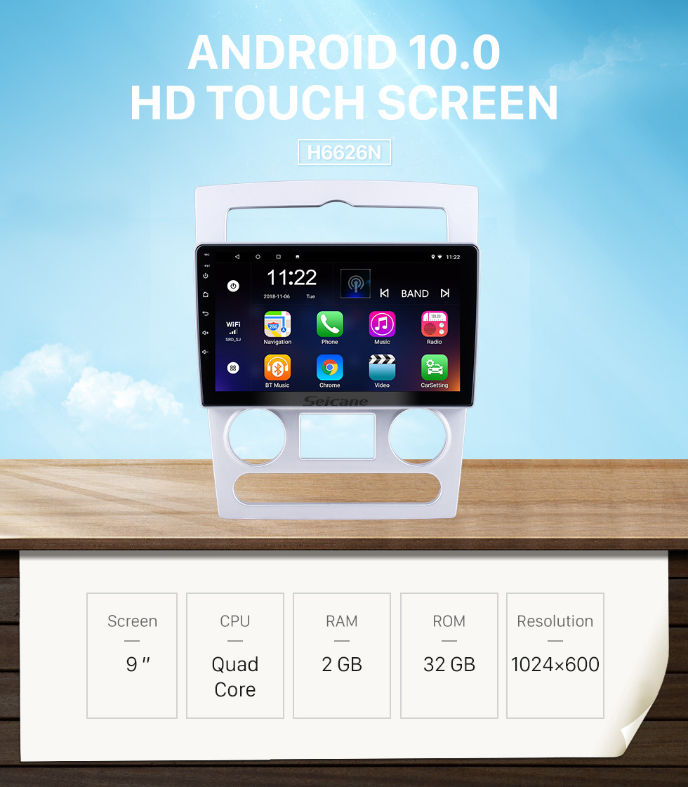 Seicane Android 10.0 HD Touchscreen 9 inch for 2004 2005 2006 Hyundai Rohens Coupe Radio GPS Navigation System with Bluetooth support Carplay Seicane Android 10.0 HD Touchscreen 9 inch for 2004 2005 2006 Hyundai Rohens Coupe Radio GPS Navigation System with Bluetooth support Carplay