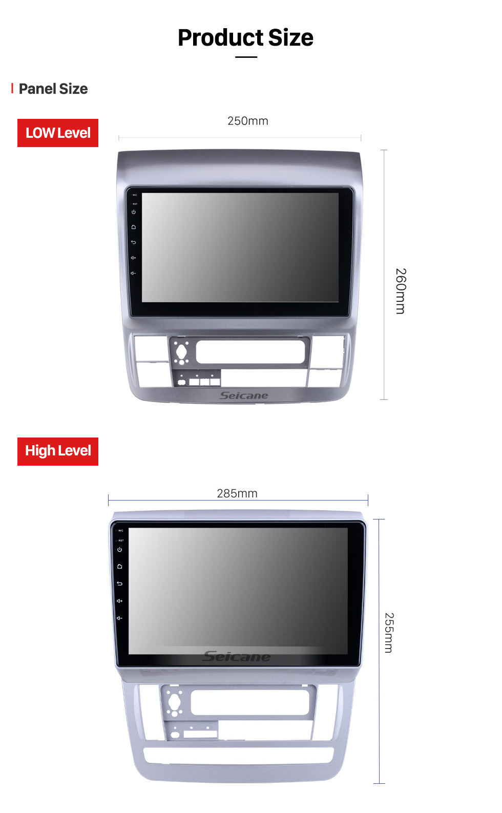 Seicane 9 pouces Android 10.0 pour 2003 2004-2007 Toyota Alphard Radio Système de navigation GPS avec écran tactile HD Bluetooth support Carplay OBD2