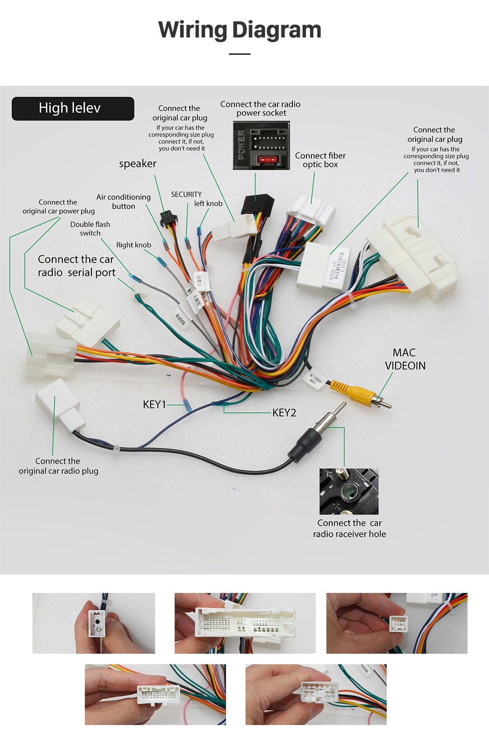 Seicane OEM 9 pulgadas Android 13.0 para 2003 2004-2007 Toyota Alphard RHD Radio con Bluetooth HD Pantalla táctil Sistema de navegación GPS compatible con Carplay