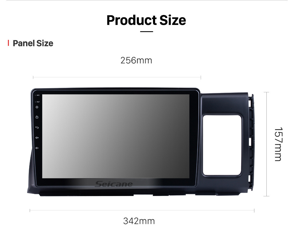 Seicane 10.1 pulgadas Android 13.0 para 2006 Toyota Wish Radio Sistema de navegación GPS con pantalla táctil HD Soporte Bluetooth Carplay OBD2
