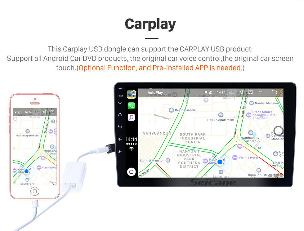 Seicane OEM 9 pouces Android 12.0 pour 2017 Chevy Chevrolet Colorado Radio avec système de navigation GPS à écran tactile Bluetooth HD prenant en charge Carplay DAB +