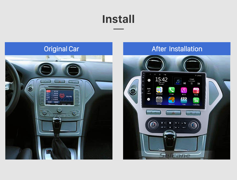 Seicane Android 10.0 HD Touchscreen 10.1 inch for 2007 2008 2009 2010 Ford Mondeo Auto A/C Radio GPS Navigation System with Bluetooth support Carplay Seicane Android 10.0 HD Touchscreen 10.1 inch for 2007 2008 2009 2010 Ford Mondeo Auto A/C Radio GPS Navigation System with Bluetooth support Carplay