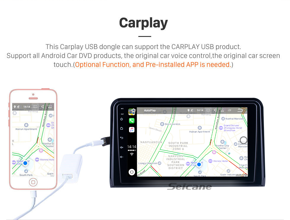 Seicane Für 2018 Honda Accord Radio Android 10.0 HD Touchscreen 9-Zoll-GPS-Navigationssystem mit WIFI Bluetooth-Unterstützung Carplay DVR