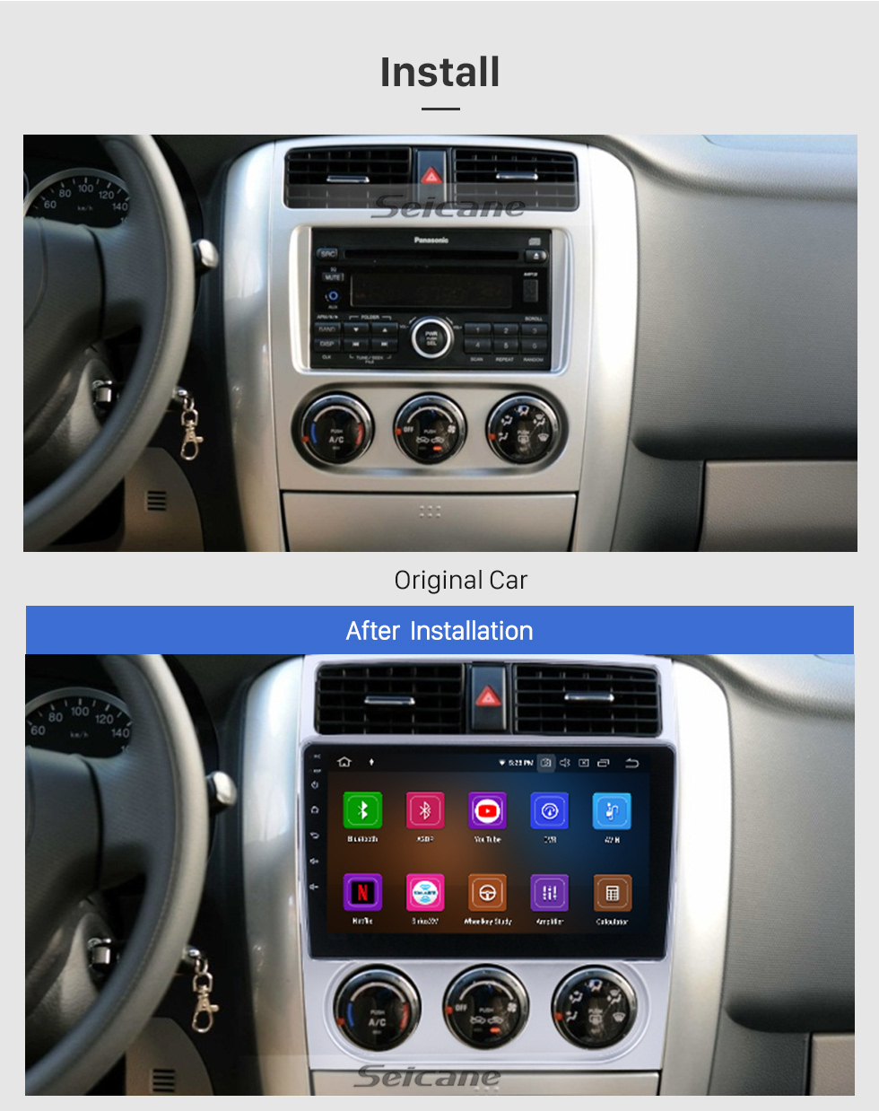 Seicane 9 inch Android 10.0 For 2018 Suzuki Liana Radio GPS Navigation System with HD Touchscreen Bluetooth Carplay support Backup camera Seicane 9 inch Android 10.0 For 2018 Suzuki Liana Radio GPS Navigation System with HD Touchscreen Bluetooth Carplay support Backup camera